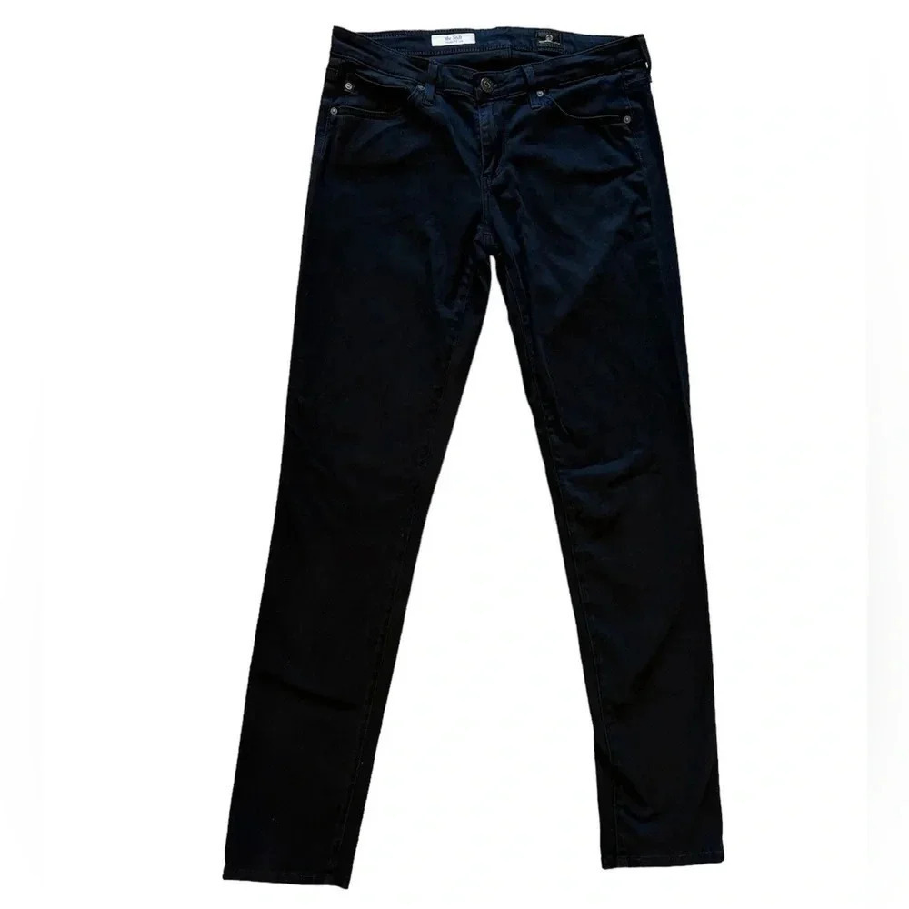 Ag The Stilt Cigarette Jeans in Super Black Size 27 - Picture 2 of 9